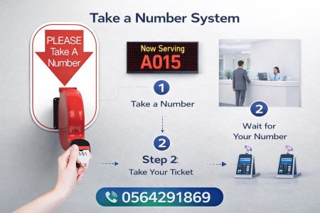 سعر طباعة ارقام انتظار العملاء شاشة ستاند ارقام الرياض