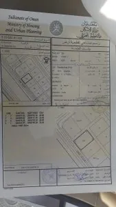 ارض في الرستاق المعمورة ١ للبيع رقم ٢٦ خط اول من الشارع العام